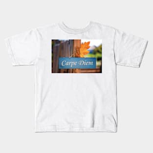 Welcoming Fall In The Carpe Diem Kids T-Shirt